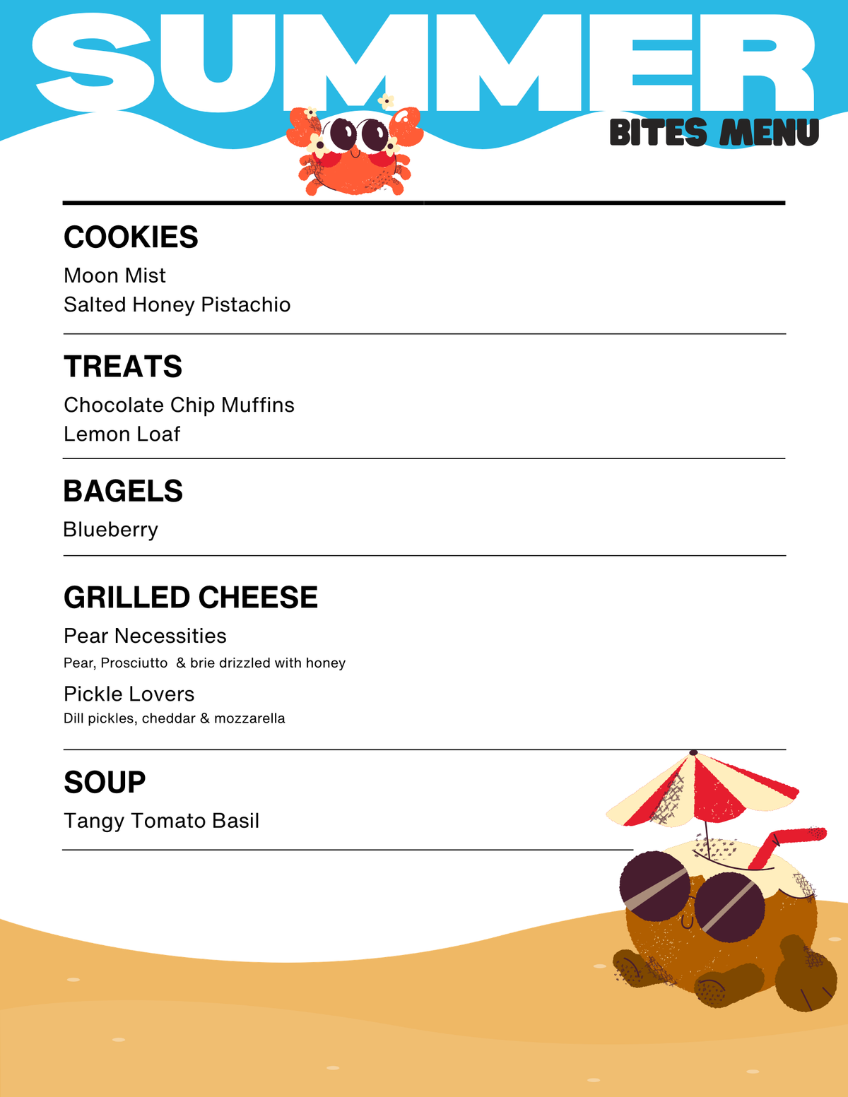 Menu page 5
