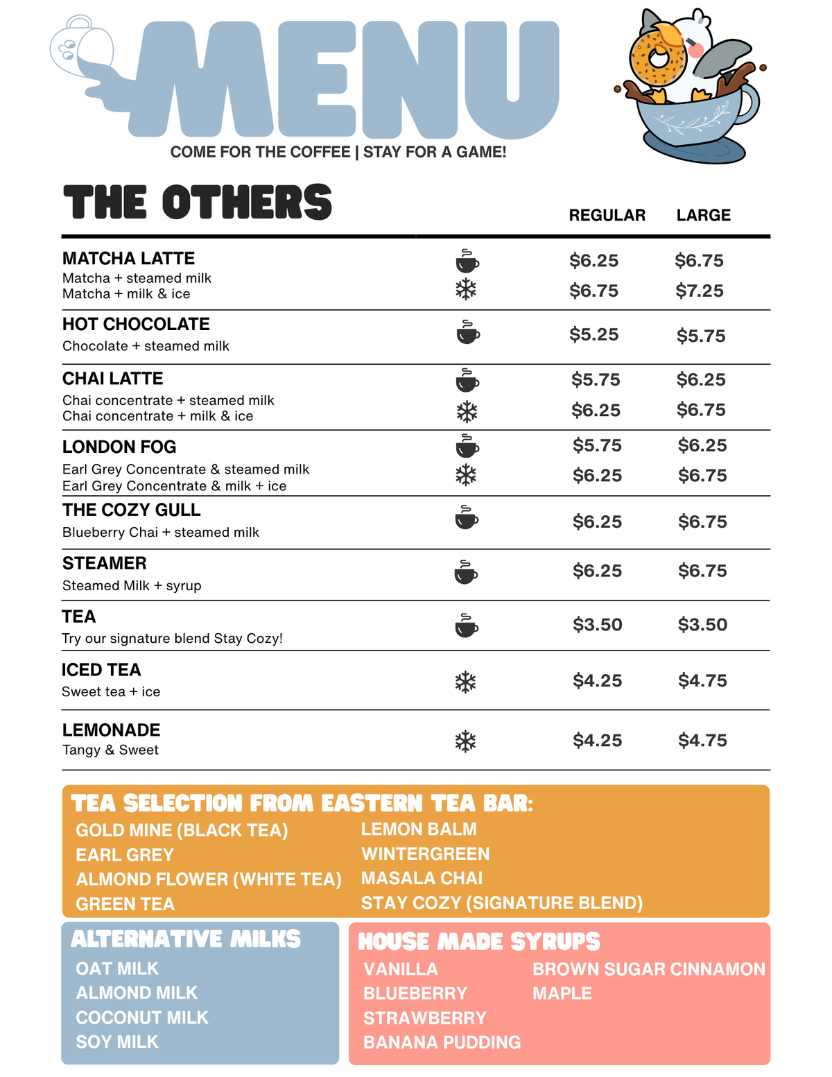 Menu page 2
